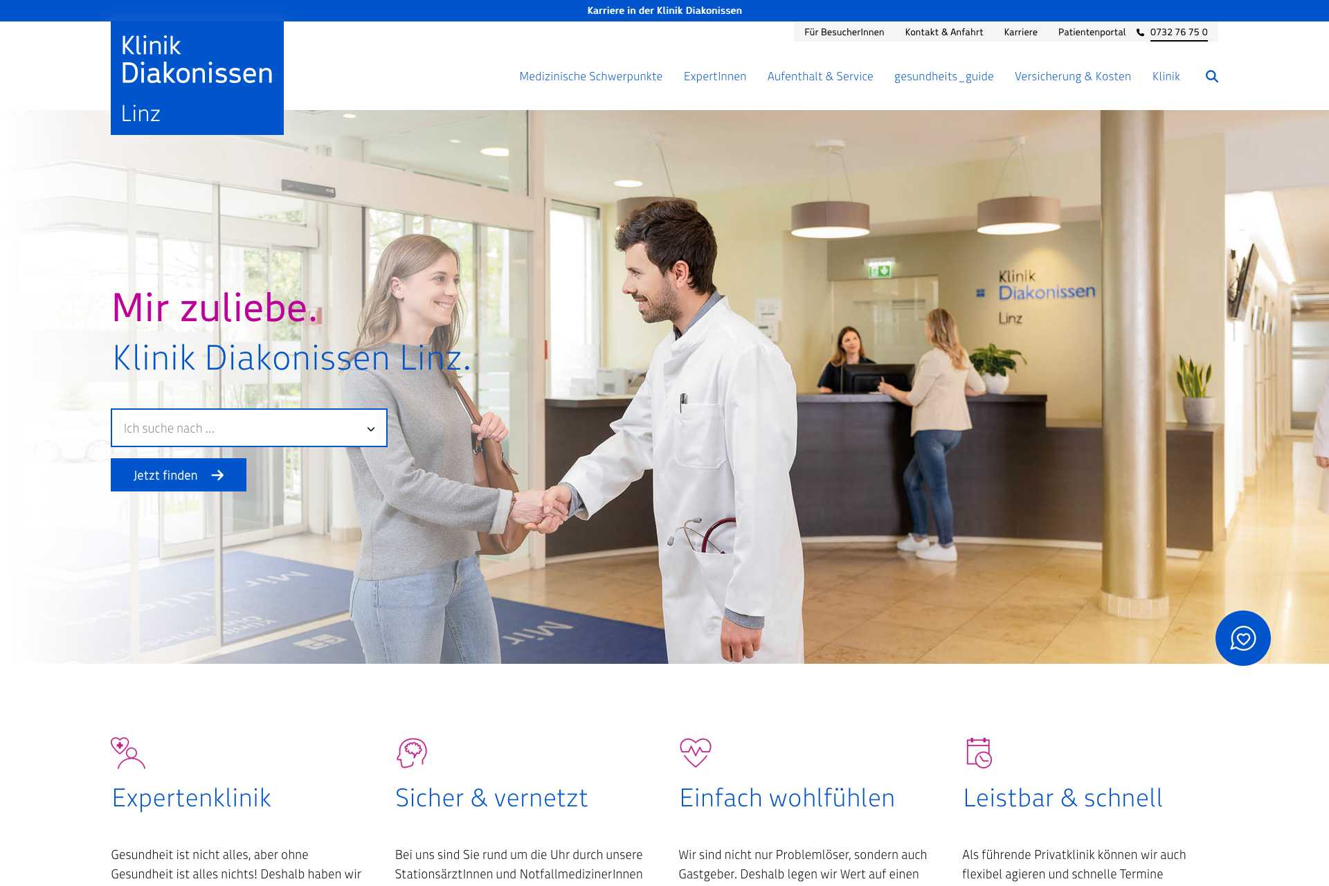 Diakonissen – Website