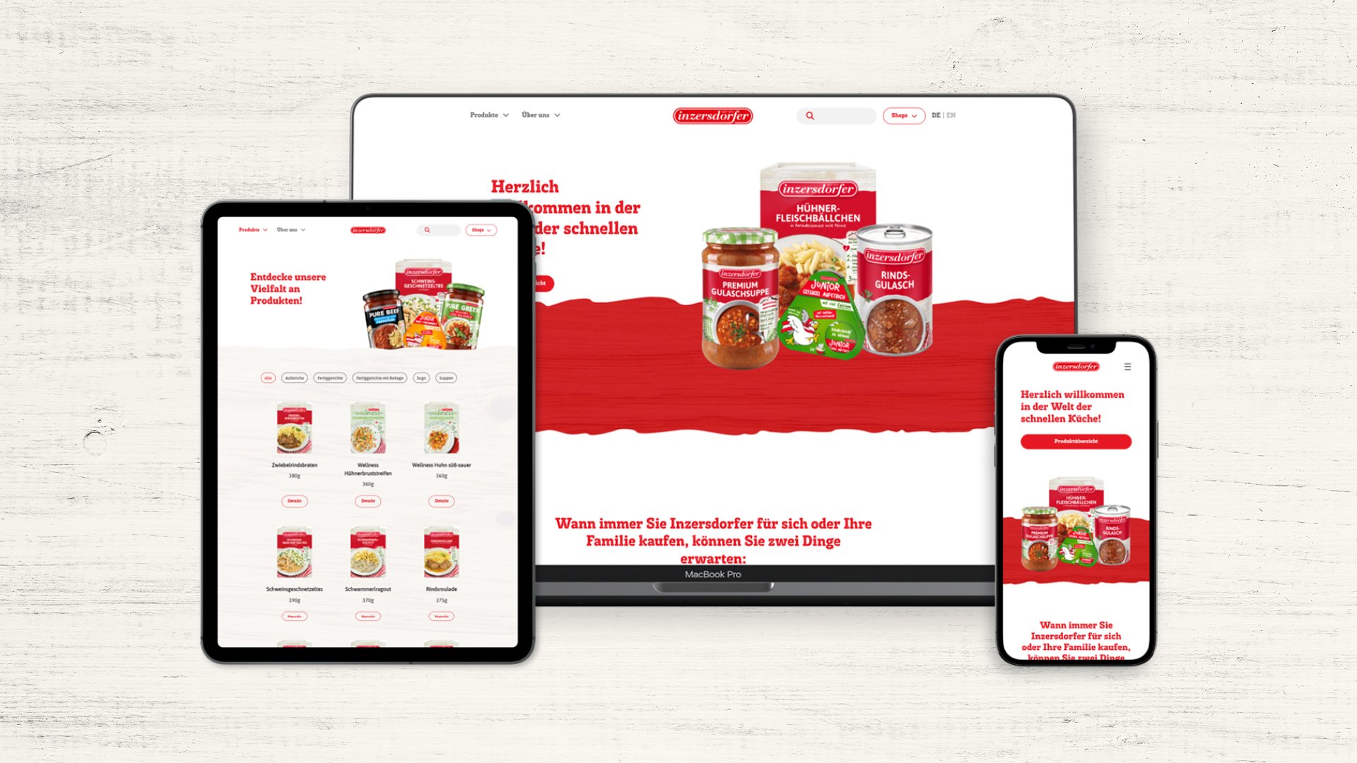 Die Website von Inzersdorfer