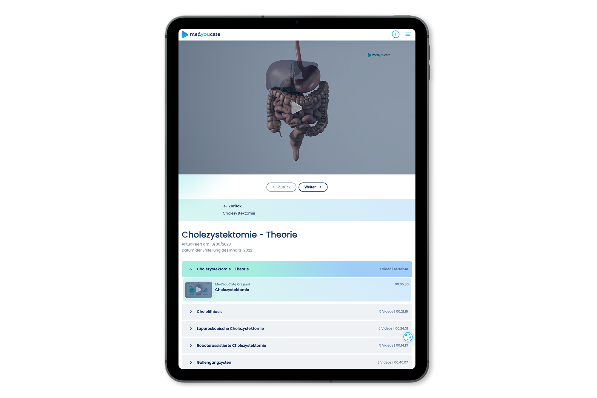 MedYouCate – The global eLearning Platform for Surgeons
